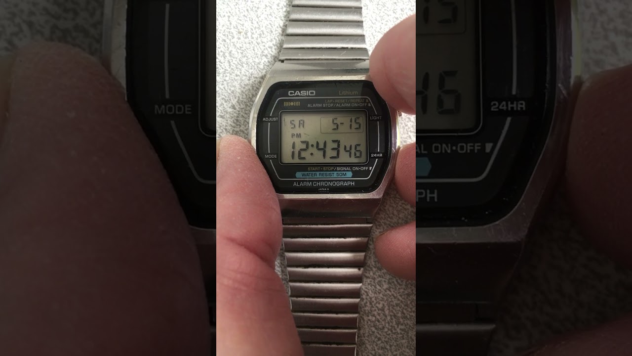 Casio W-51 Vintage Digital Watch - YouTube