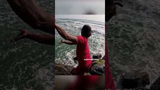 Black Bream Fishing in Rocky Shores! Handline Action with Live Prawn Bait  #fishing #fish #handfish