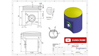 Solidworks tutorial design a piston #41