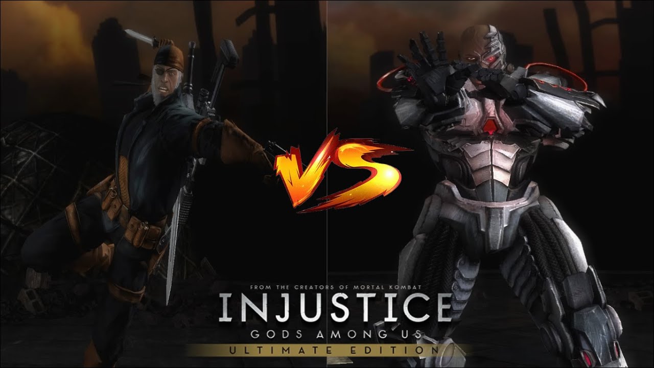 Injustice Gods Among Us - Deadstroke Vs Cyborg (VERY HARD)