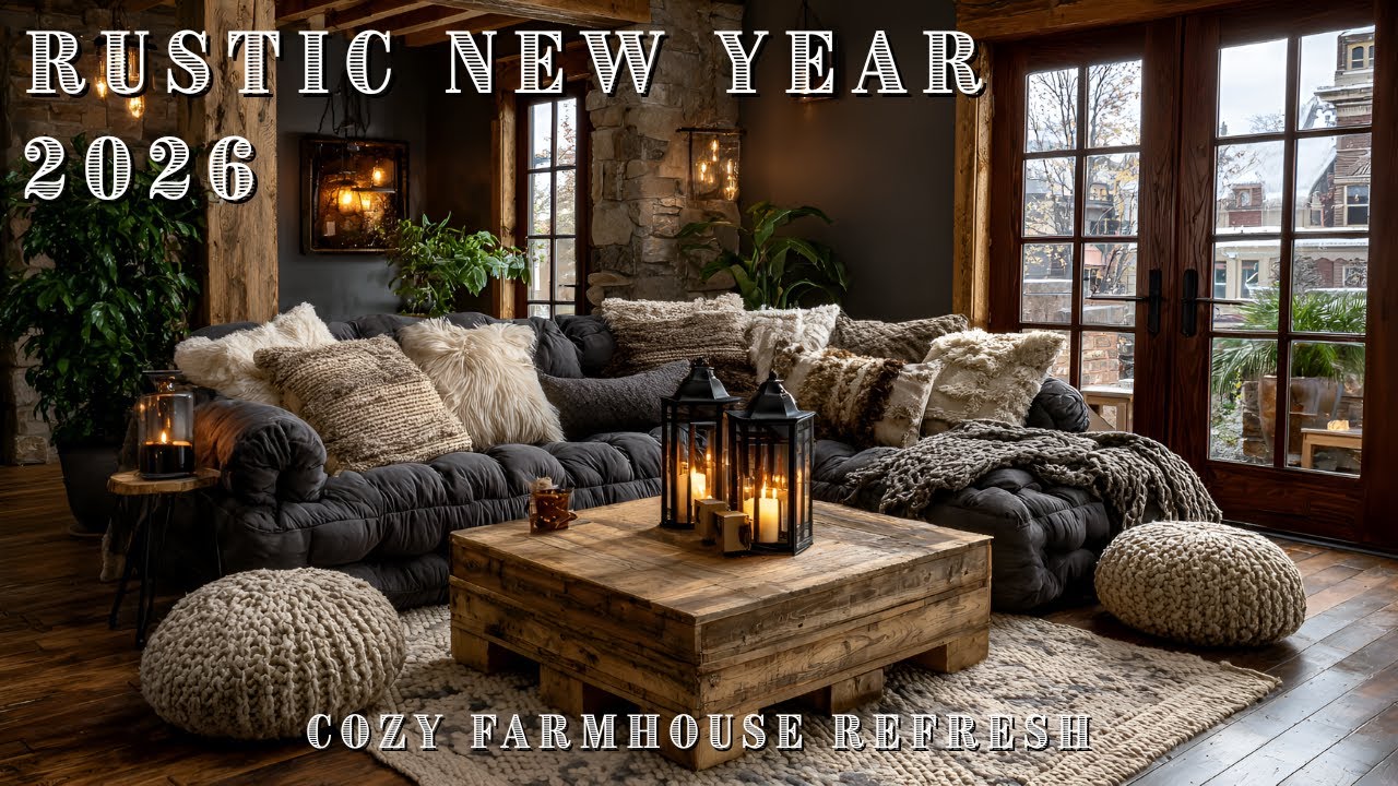 Rustic New Year Decor 2026 Ideas | Cozy Farmhouse Makeover & Natural ...