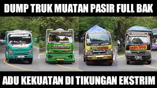 ADU KEKUATAN DUMP TRUK ISUZU GIGA HINO DUTRO CANTER TOYOTA DYNA MUATAN PASIR FULL BAK