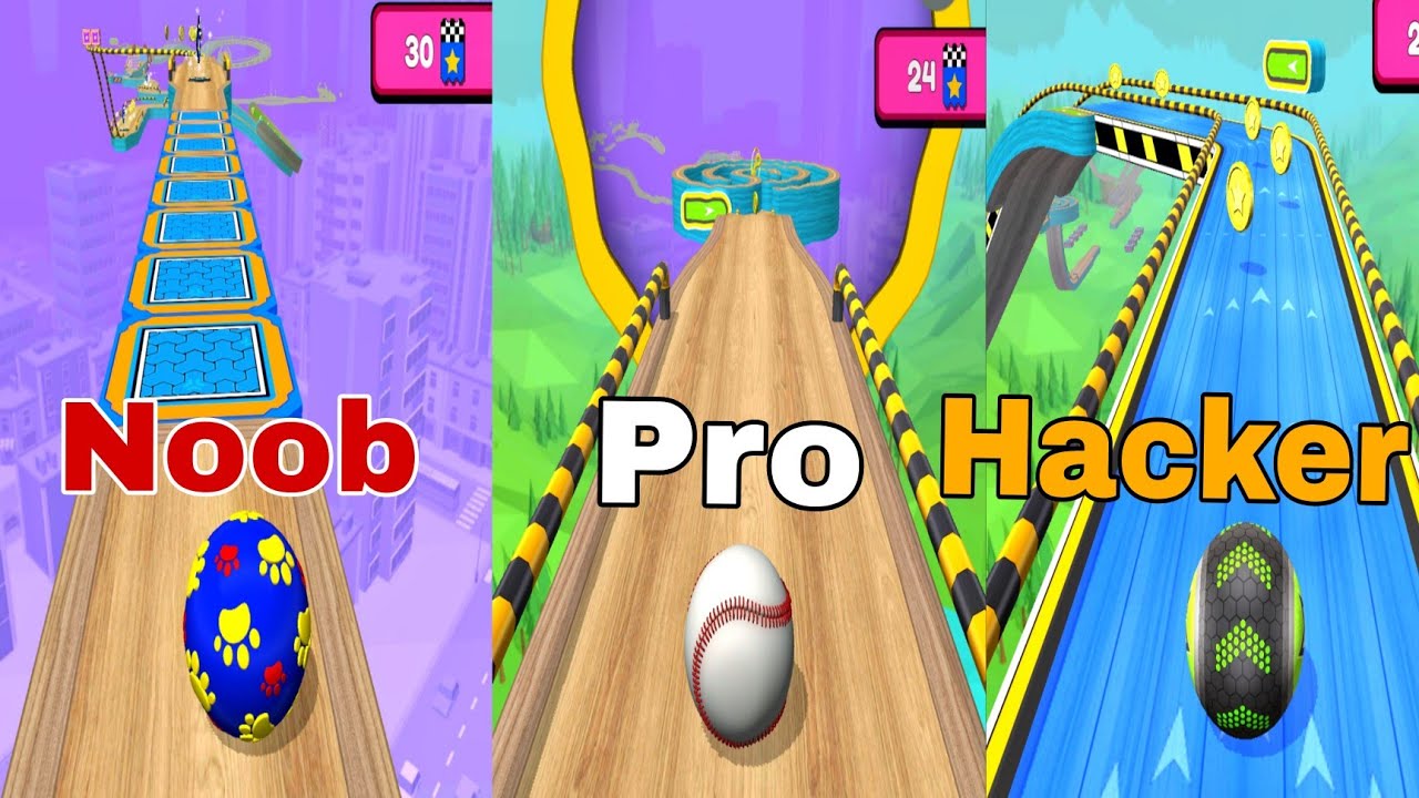 Going Ball sky rolling ball game All levels gameplay Android