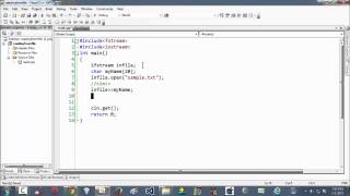 2.File Structures in C++ Reading contents from a text file.