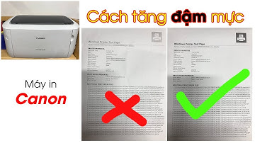 Cách tăng đậm mực máy in Canon 6030 | How to change printer darkness setting (100% work)