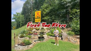 Travelers Rest KOA Review, Downtown Greenville, South Carolina,  Falls Park On The Reedy