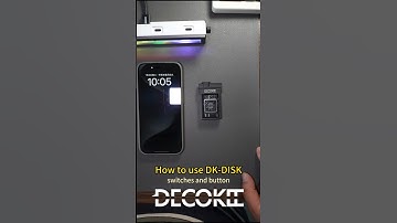DECOKEE DK-DISK how to use switch and led display button