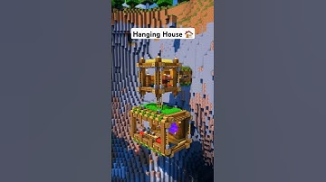 Minecraft HANGING Mountain House Tutorial 🏠 #minecraft