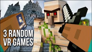 3 Random VR Games | Dark Souls 3 In Minecraft In VR Is A Wild Way To Play｜A Wolf in VR