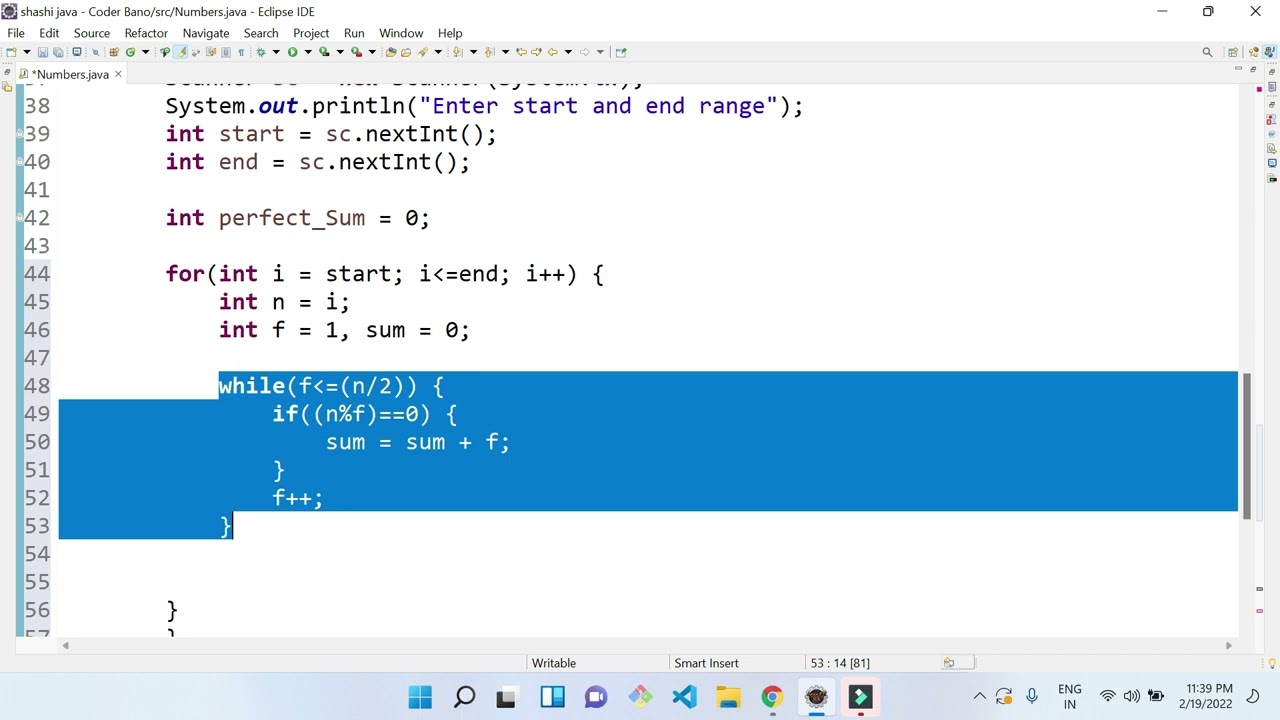 Program To Calculate Sum Of All Perfect Numbers From 1 To N YouTube Program To Calculate Sum Of All Perfect Numbers From 1 To N YouTube