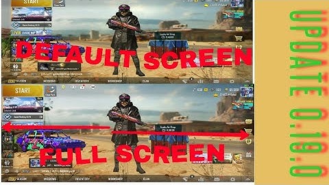 NEW UPDATE 0.19.0 FULL SCREEN DISPLAY PROBLEM || SETTING PUBG MOBILE