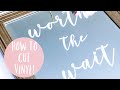 HOW TO CUT VINYL WITH YOUR CRICUT | DIY EASY MIRROR SIGN WITH VINYL!