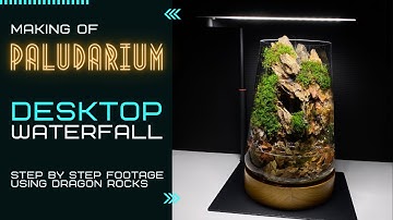 Making Of Nano Desktop Waterfall Paludarium - Step By Step Video