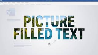 How to Create a Picture Filled Text Effect in MS Word
