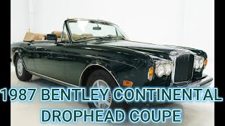 1987 BENTLEY CONTINENTAL DROPHEAD COUPE |SOLD| 1987 Bentley Continental Convertable