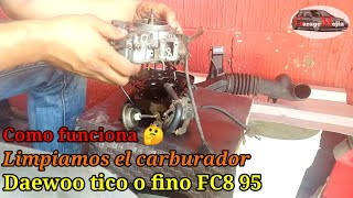 Revisamos, limpiamos y ajustamos el carburador FC8 del Daewoo tico o fino 95 #garagemejia503