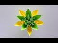 Easy paper flower  how to fold origami flower