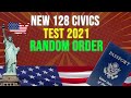 US Citizenship Naturalization Test 2021 - NEW 128 Civics Questions and Answers Random Order!