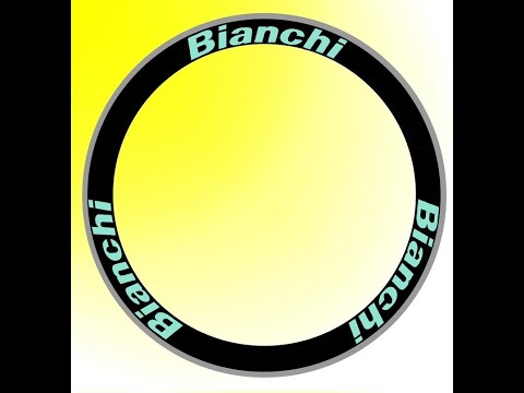 自行車烤漆彩繪任我行BIANCHI版輪框貼紙