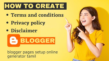 Create Privacy Policy Disclaimer Terms and Condition Tamil | AdSense Tamil | TECH CUIT part 5