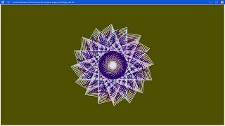 Colorful Mandala with 105 Degree Angles, Solfeggio Bell Frequency 396 Hz