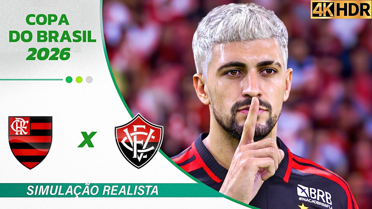 Flamengo x Vitória | Copa do Brasil 2026 | Simulação Ultra Realista 4K ...