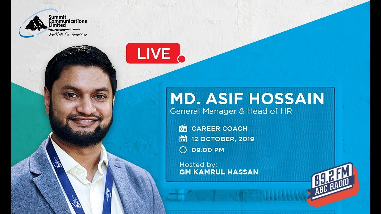 Md. Asif Hossain | Head of HR-SCL | Career Coach | ABC Radio 89.2 | 12 ...
