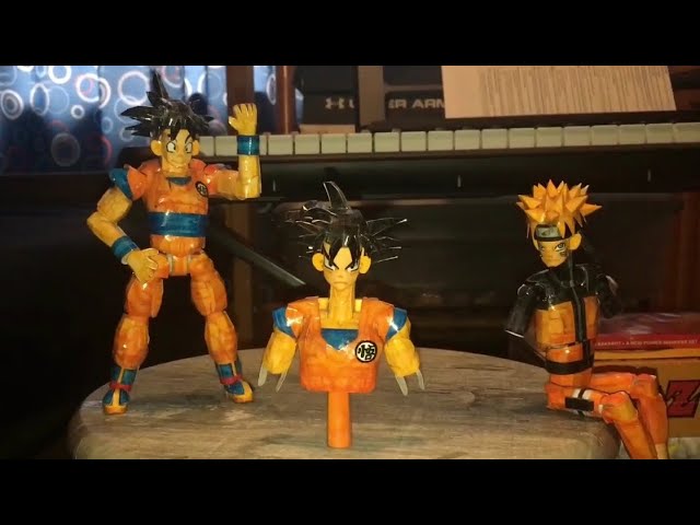 How to Make a Paper Goku Transforming! ARTICULATED AND RECYCLABLE