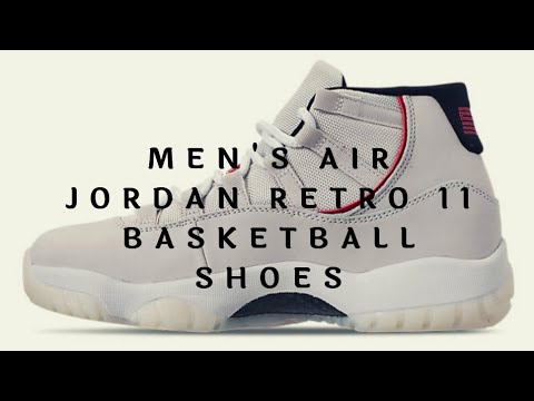 Men S Air Jordan Retro 11 Basketball Shoes Youtube