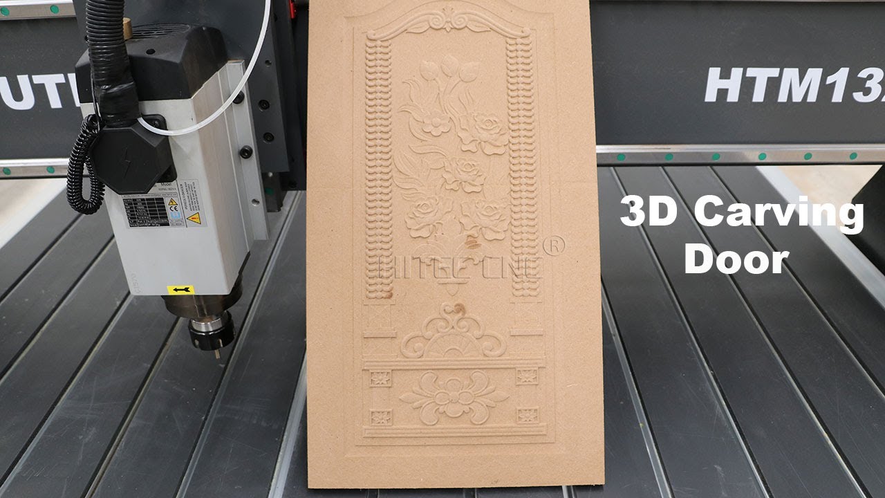 3D carving door projects by cnc router - YouTube