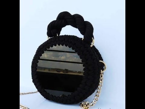 شنطة خيط كليم وش اكريلك دائرى ج١