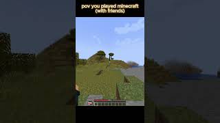 NEVER PLAY MINECRAFT WITH YOUR FRIENDS #shorts #minecraftshorts #creepyminecraft  #cursedvillage