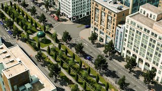 Starting a New Capital City: How to Build A DOWNTOWN In Cities Skylines! Let's Play Coniferia EP21