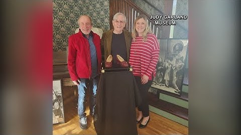 Ruby slippers worn by Judy Garland in 