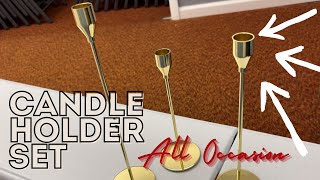 Gold Candle Holder Set Review
