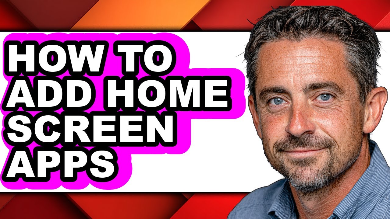 How to Add Home Screen Apps - Step by Step - YouTube