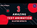 3 title text animation in after effects  beginner tutorial  3tailfox