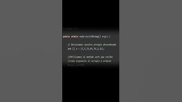 Ordena un arreglo en #JAVA en menos de un minuto