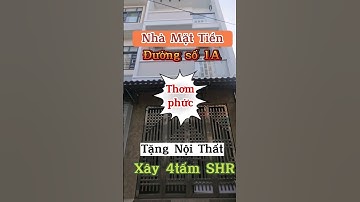 🔥🔥 Nhà Mặt Tiền Đường 1A GÒ Xoài siêu rẻ tại quận Bình Tân / xe tải ngay cửa / 4lầu full NTCC/ 4x10