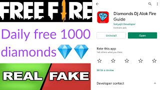 Diamonds Dj Alok Fire Guide app real or fake | free diamonds | Garena free fire | Tech Lover DK screenshot 4