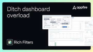 Filter your dashboards with complete flexibility using Rich Filters