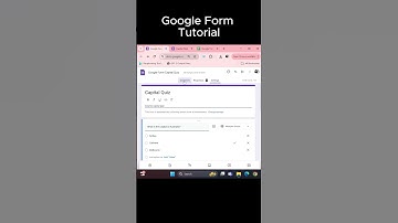 How to set answer key and points in google form?