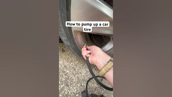 How to pump up a car tire #shorts