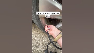How to pump up a car tire #shorts