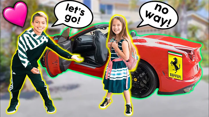 PICKING UP My CRUSH In A FERRARI (LAST DAY OF SCHO...