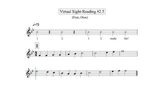 Virtual Sight Reading Level 2.5 (Flute, Oboe)