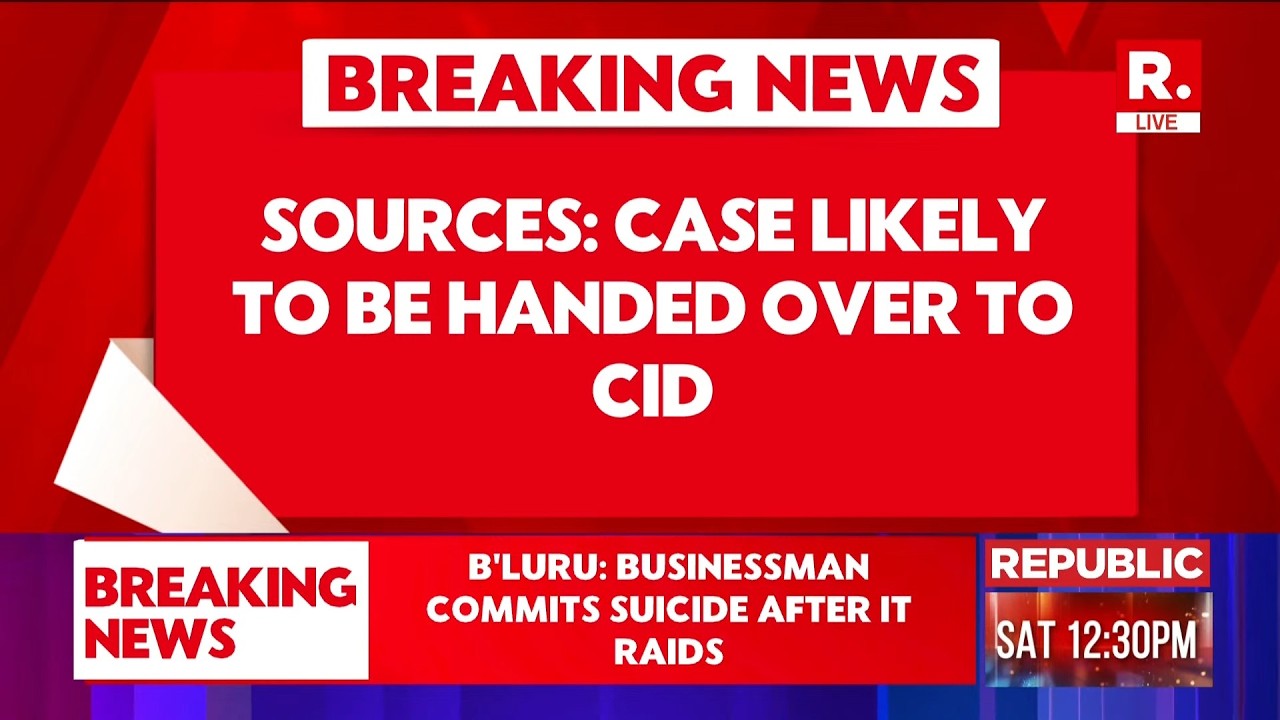 BREAKING LIVE: Businessman CJ Roy Commits Suicide In Bengaluru Hours After IT Raids