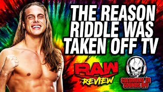 WWE Raw LIVE 12/12/22 Review - MATT RIDDLE SENT TO REHAB AFTER TEST FAILURE?  BOBBY LASHLEY FIRED