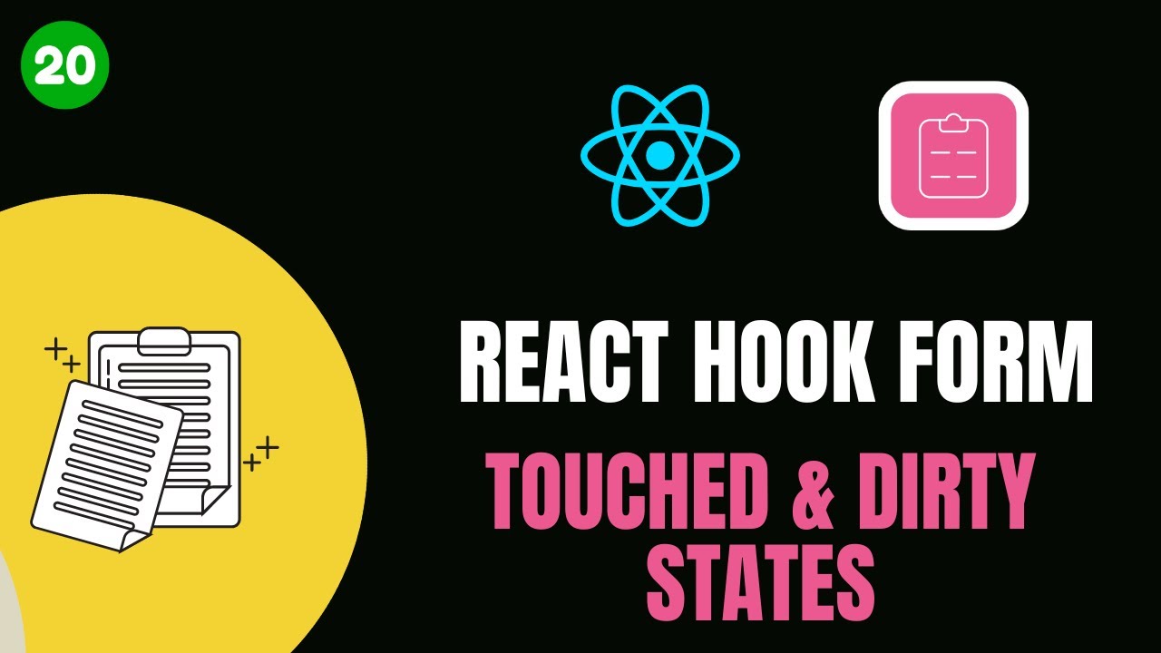 #20 REACT HOOK FORM 📝 - TOUCHED & DIRTY STATES🌟 | #codewithaswin #yt # ...