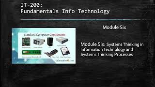 IT 200 Module Six Introduction and Announcements